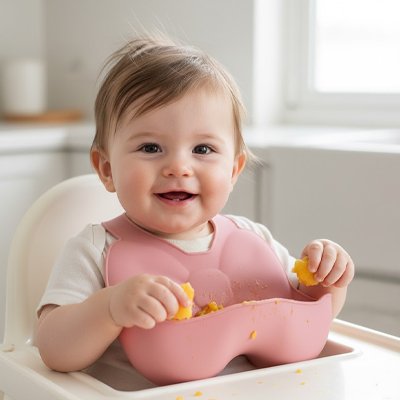 Bavoir silicone bebe-repas