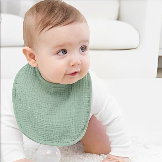 Bavoir vert menthe