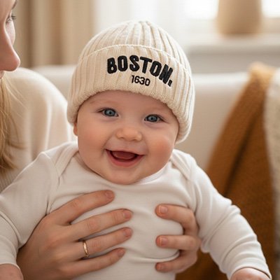 Bonnet bebe blanc boston
