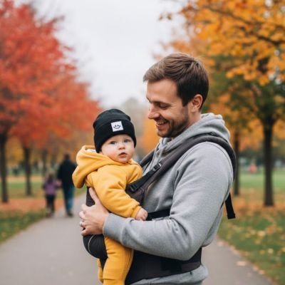 Bonnet bebe noir smiley 