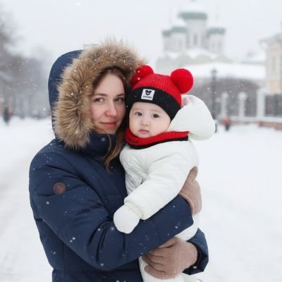 Bonnet bebe rouge noir
