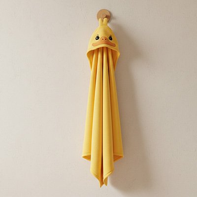 Cape de bain bébé anneau bois