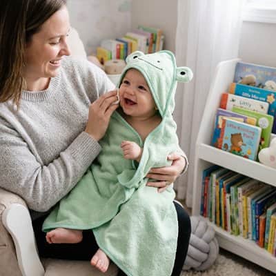 Cape de bain bébé | Ultra-douce absorbante - Mum'sbaby
