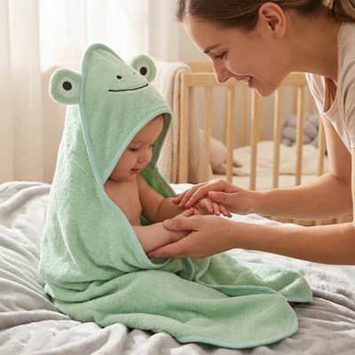 Cape de bain bébé | Ultra-douce absorbante - Mum'sbaby