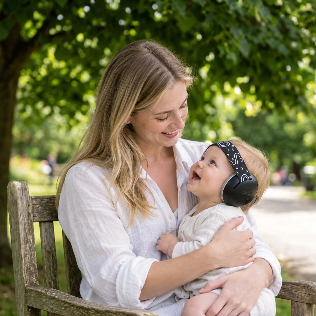Casque anti bruit bébé élastique