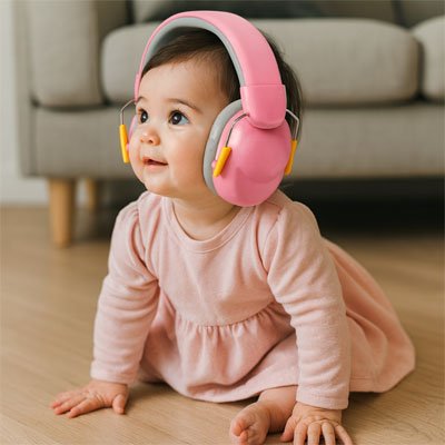 Casque anti bruit bébé confortable