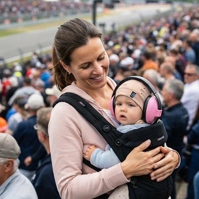 Casque anti bruit bébé design
