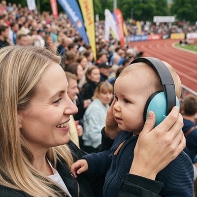 Casque anti bruit bébé exterieur