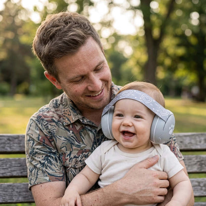Casque anti bruit bébé gris