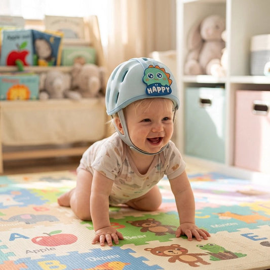 Casque pour bebe bleu