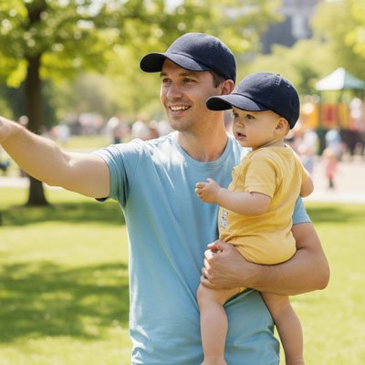 Casquette pour bebe bleu