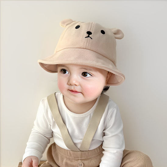 chapeau bebe beige