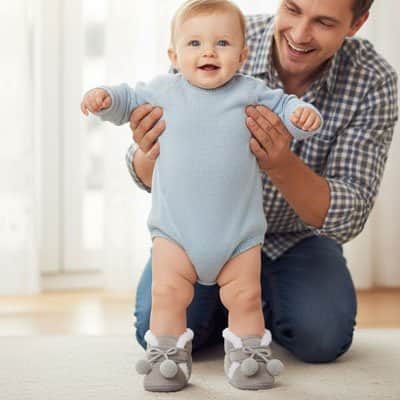 Chaussons bébé premiers pas | Confort sécurisant - Mum'sbaby