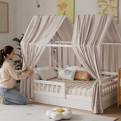 Ciel de lit mousseline