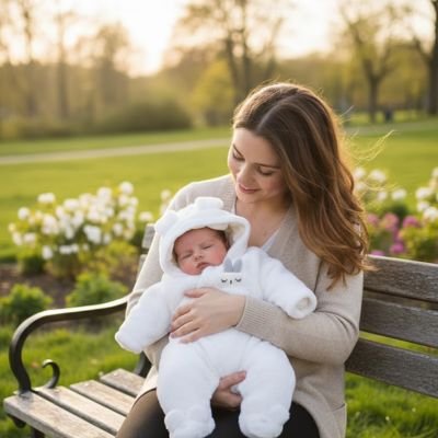 Combinaison bebe​ blanc