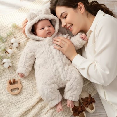 Combinaison hiver pour bebe coton