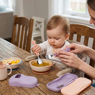 Couvert pour bebe​ acier