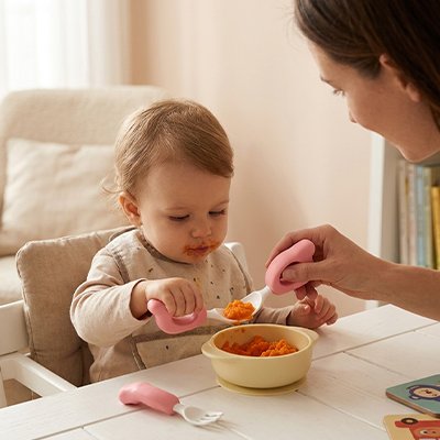 Couvert pour bebe​ silicone dur