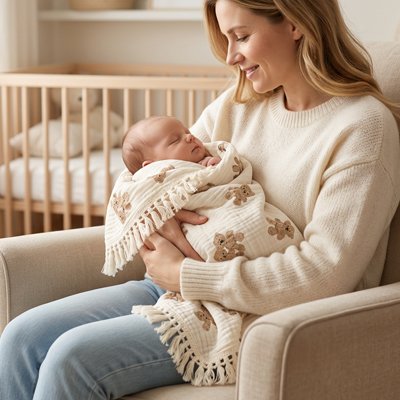 Couverture bébé coton