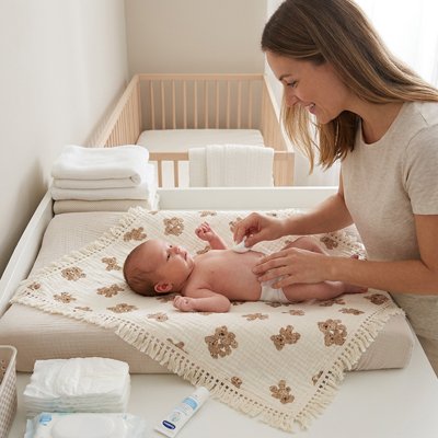 Couverture bébé motif ourson