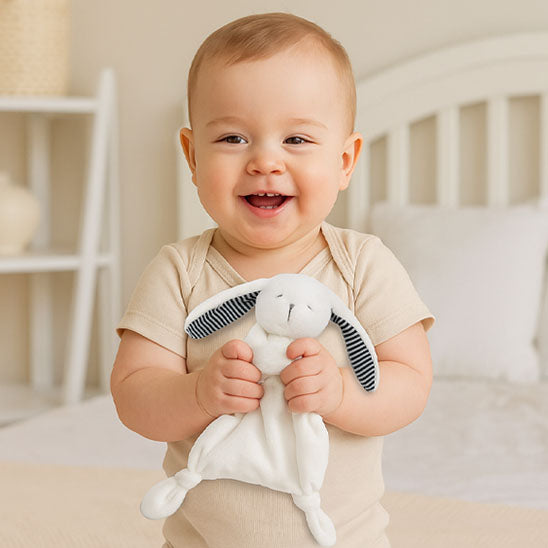 doudou bebe lapin peluche
