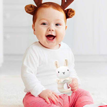 hochet bebe peluche lapin
