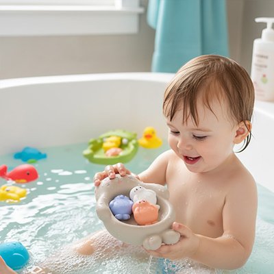 Jouet baignoire bebe phoque