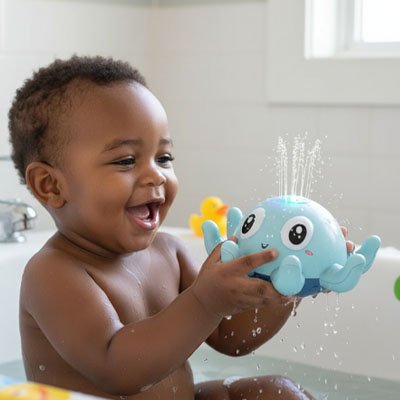 Jouet baignoire bebe poulpe baignoire