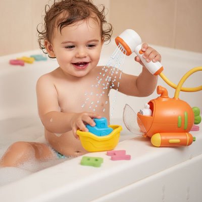 Jouet baignoire bebe sous marins