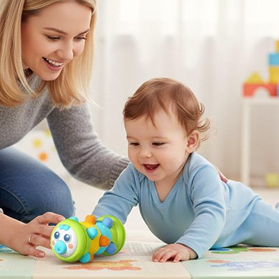 Jouet bebe 1 an cylindre vert