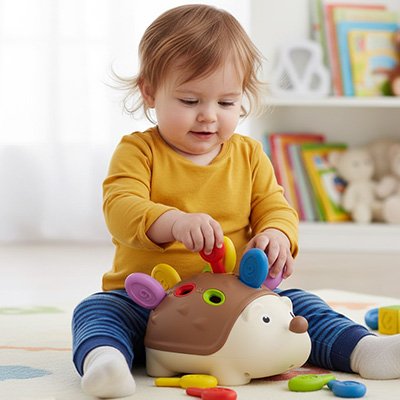 Jouet pour bebe 18 mois hérisson éducatif