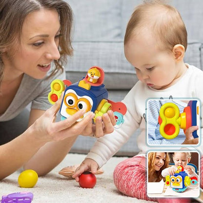 jouet pour bebe pingouin coloré