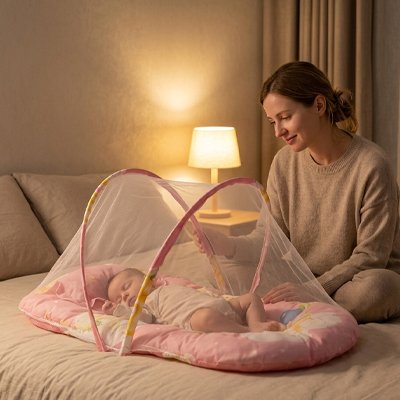 Lit moustiquaire bebe nuit paisible