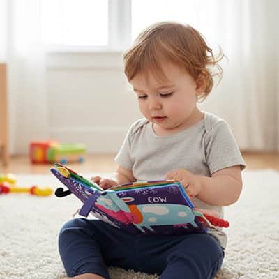 Livre bebe en tissus | Éveil Sensoriel - Mum'sbaby