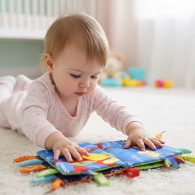 Livre bebe en tissus | Éveil Sensoriel - Mum'sbaby