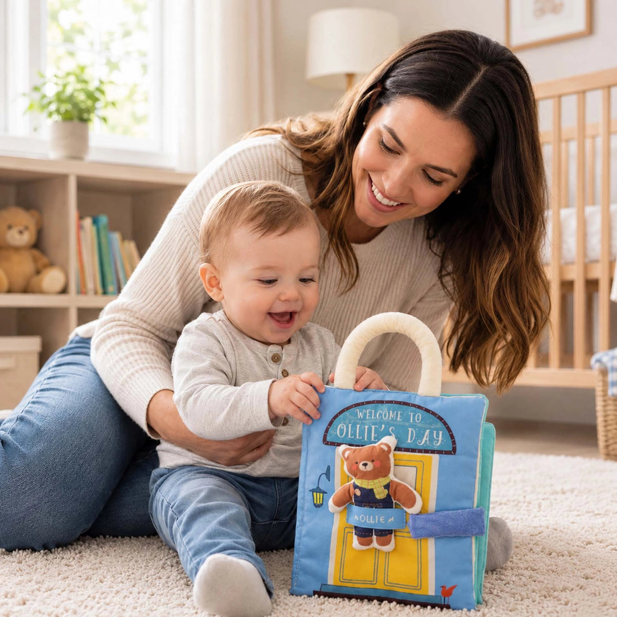 Livre bebe en tissus jouet