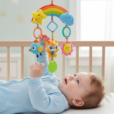 Mobile bebe arc en ciel