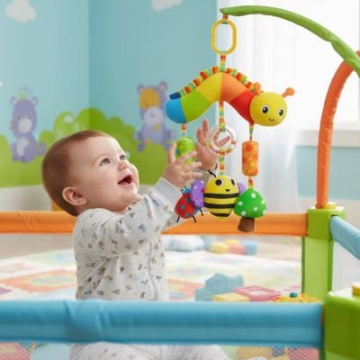 Mobile bebe chenille