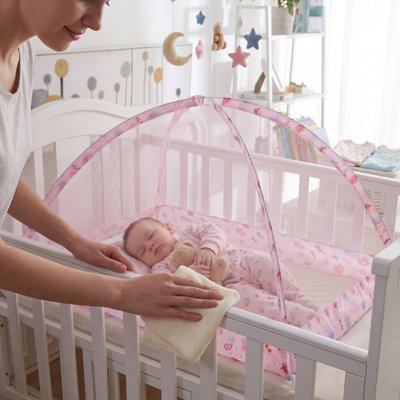 Moustiquaire lit bébé respirant