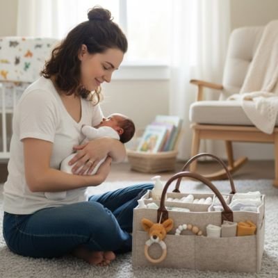 Panier de rangement bébé couche