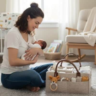 Panier de rangement bébé | Élégance Pratique - Mum'sbaby