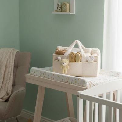 Panier rangement bébé blanc
