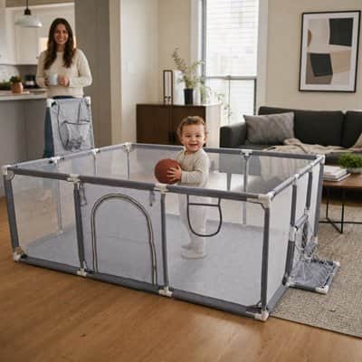 Parc bébé basket