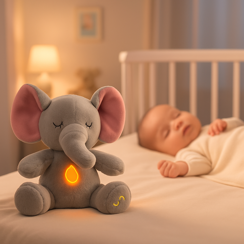 peluche qui respire bebe