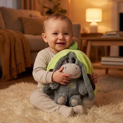 Peluche qui respire rassurant