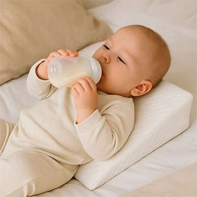 Plan incliné bébé blanc confortable