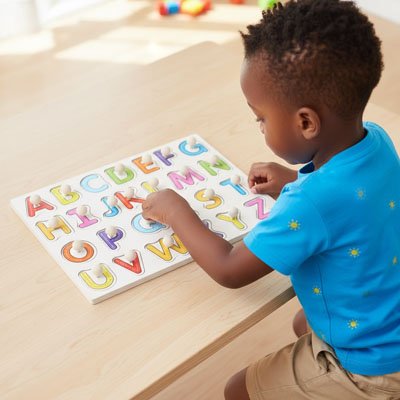 Puzzle bois alphabet éducatif