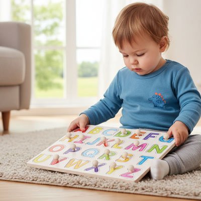 Puzzle bois alphabet