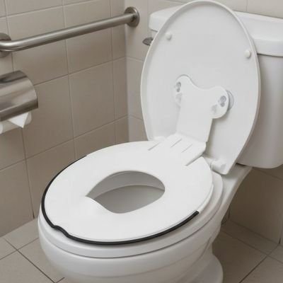 Réducteur de toilette blanc