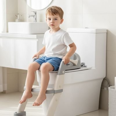 Réducteur de toilette gris